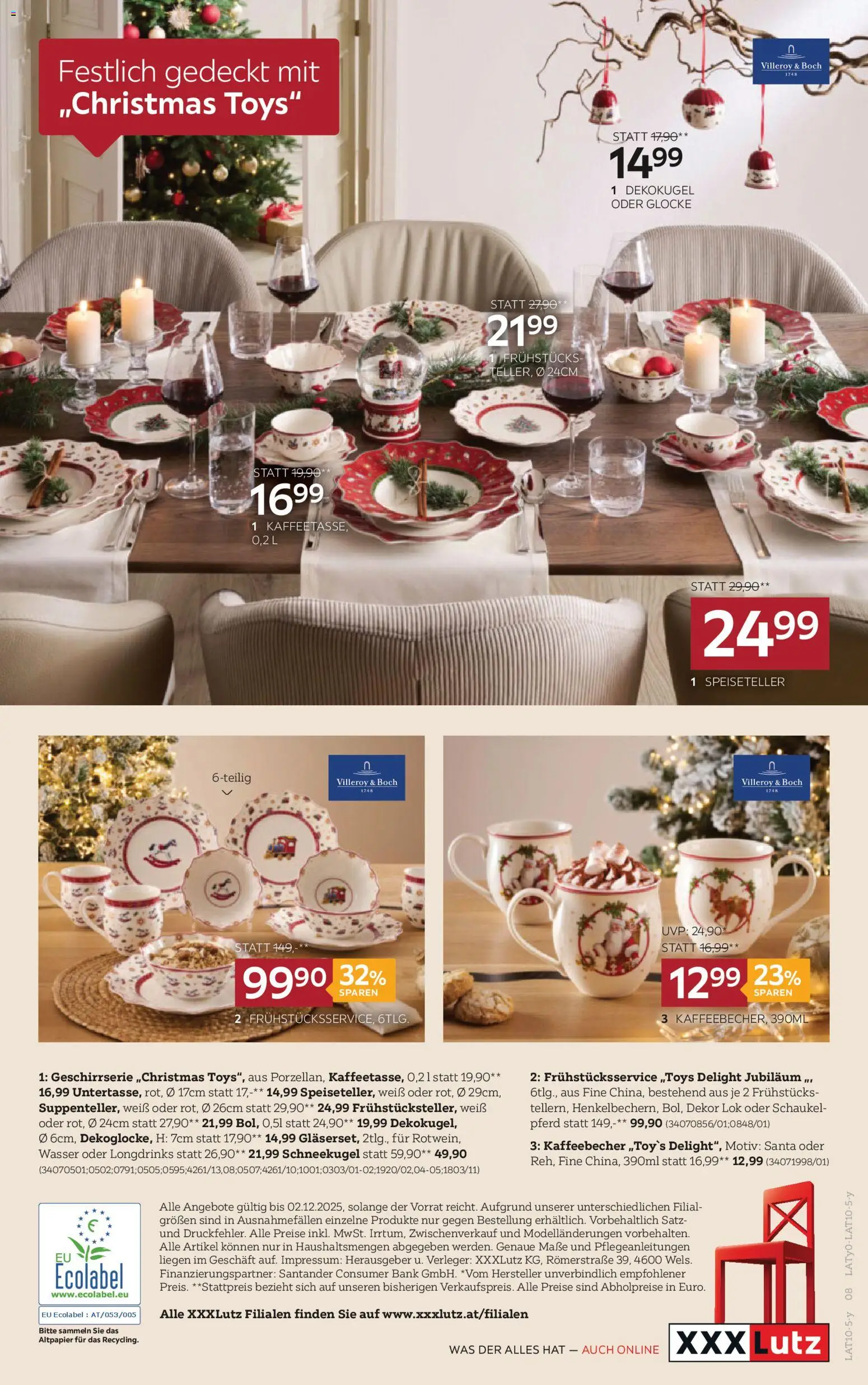 XXXLutz Stille Eleganz gültig ab 14.10.2025 | Seite: 8 | Produkte: Wasser