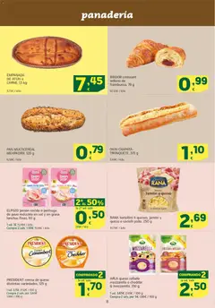 Vista previa HiperDino folleto válido desde el 23.10.2025 | Página: 8 | Productos: Pan, Jamón cocido, Croissant, Crema