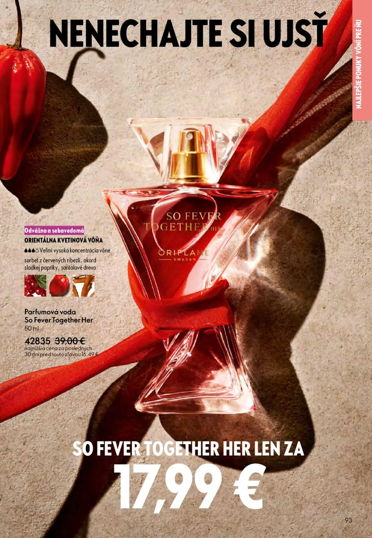 Katalóg Oriflame 13 2025 │ platný od 07.09.2025 | Strana: 93 | Produkty: Sorbet, Voda