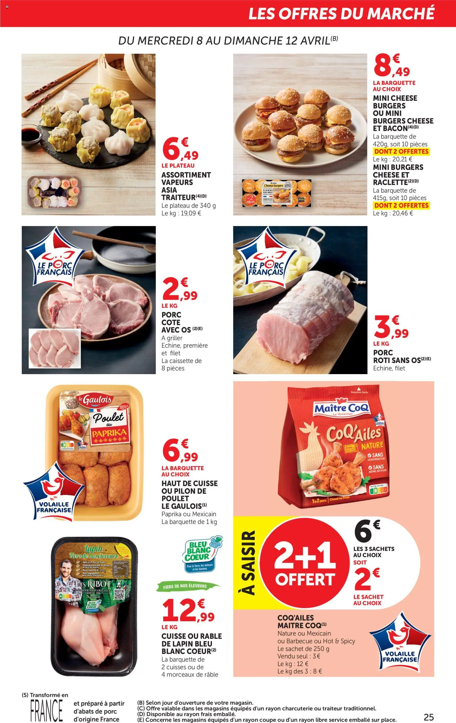 {H1} | Page: 25 | Produits: Barbecue, Volaille, Porc, Mini burgers