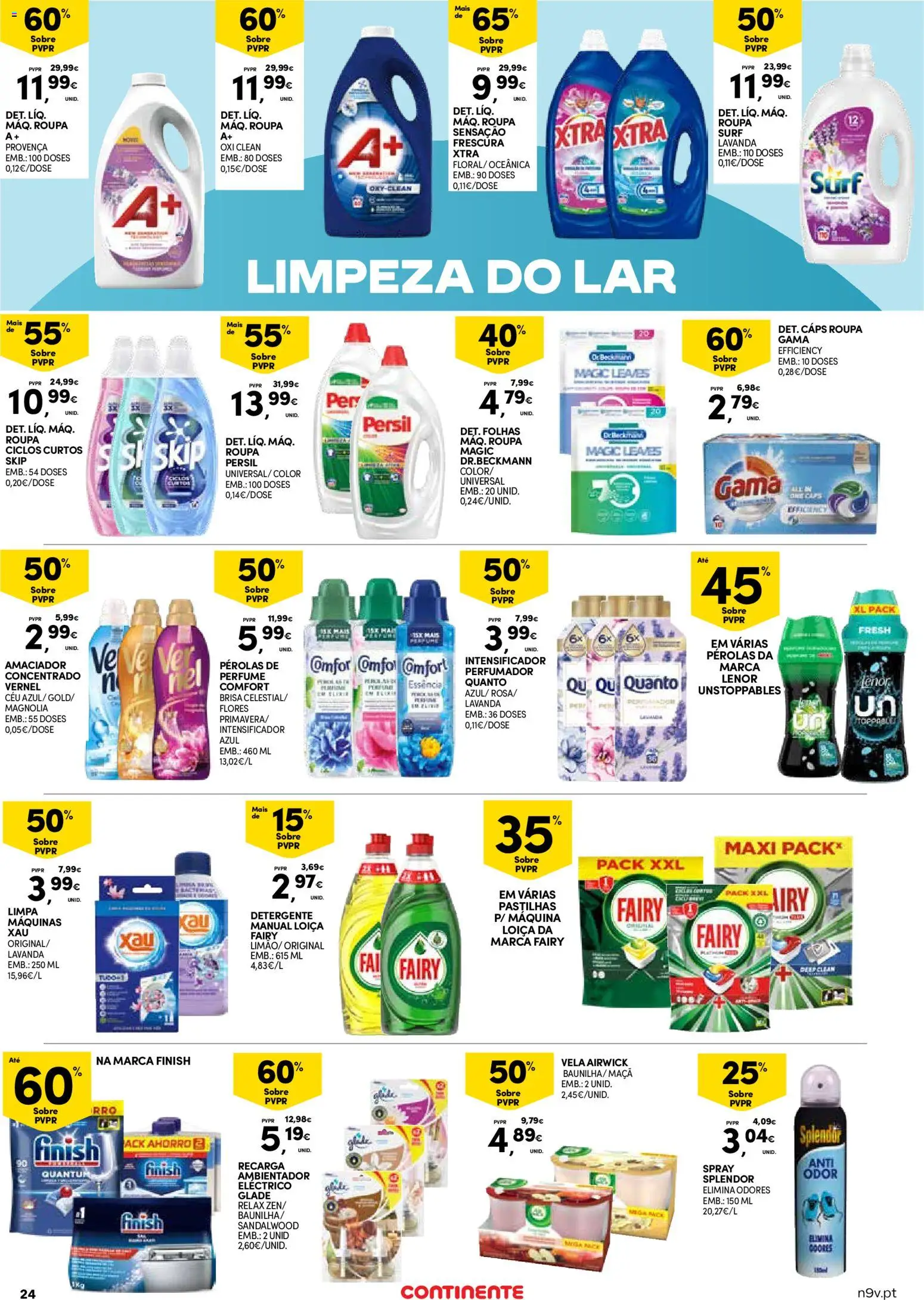 Continente - Açores: Folheto Quinzenal │ válido de 22.01.2026 | Página: 24 | Produtos: Flores, Perfume, Detergente, Persil