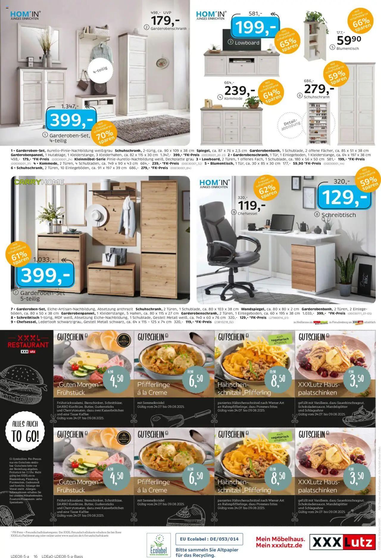XXXL Lutz Prospekt 	 - gültig ab dem 21.07.2025 | Seite: 28 | Produkte: Hahnchen, Schlagsahne, Pommes, Pommes frites