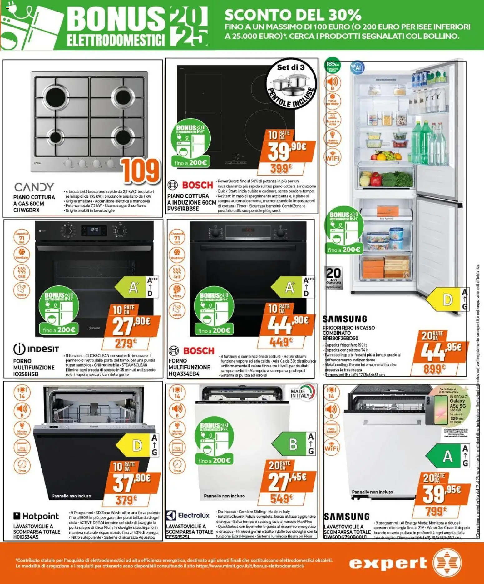 Volantino Expert del 12.03.2026 | Pagina: 6 | Prodotti: Pizza, Detergente, Forno, Samsung