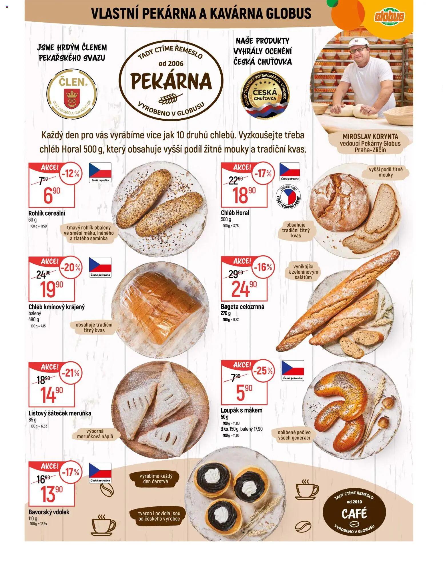 Globus leták - Praha Zličín od 07.01.2026 | Strana: 8 | Produkty: Chléb, Povidla, Pekárna, Semínka