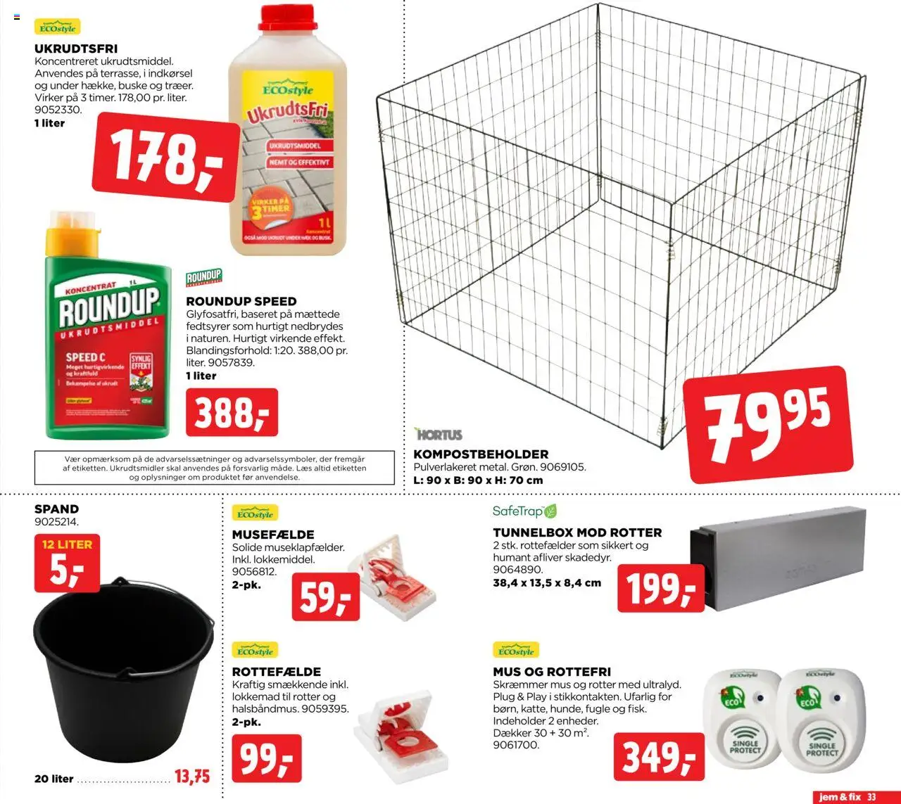 Jem & fix tilbudsavis – gyldig fra 05.10.2025 | Side: 33 | Produkter: Mus, Søm