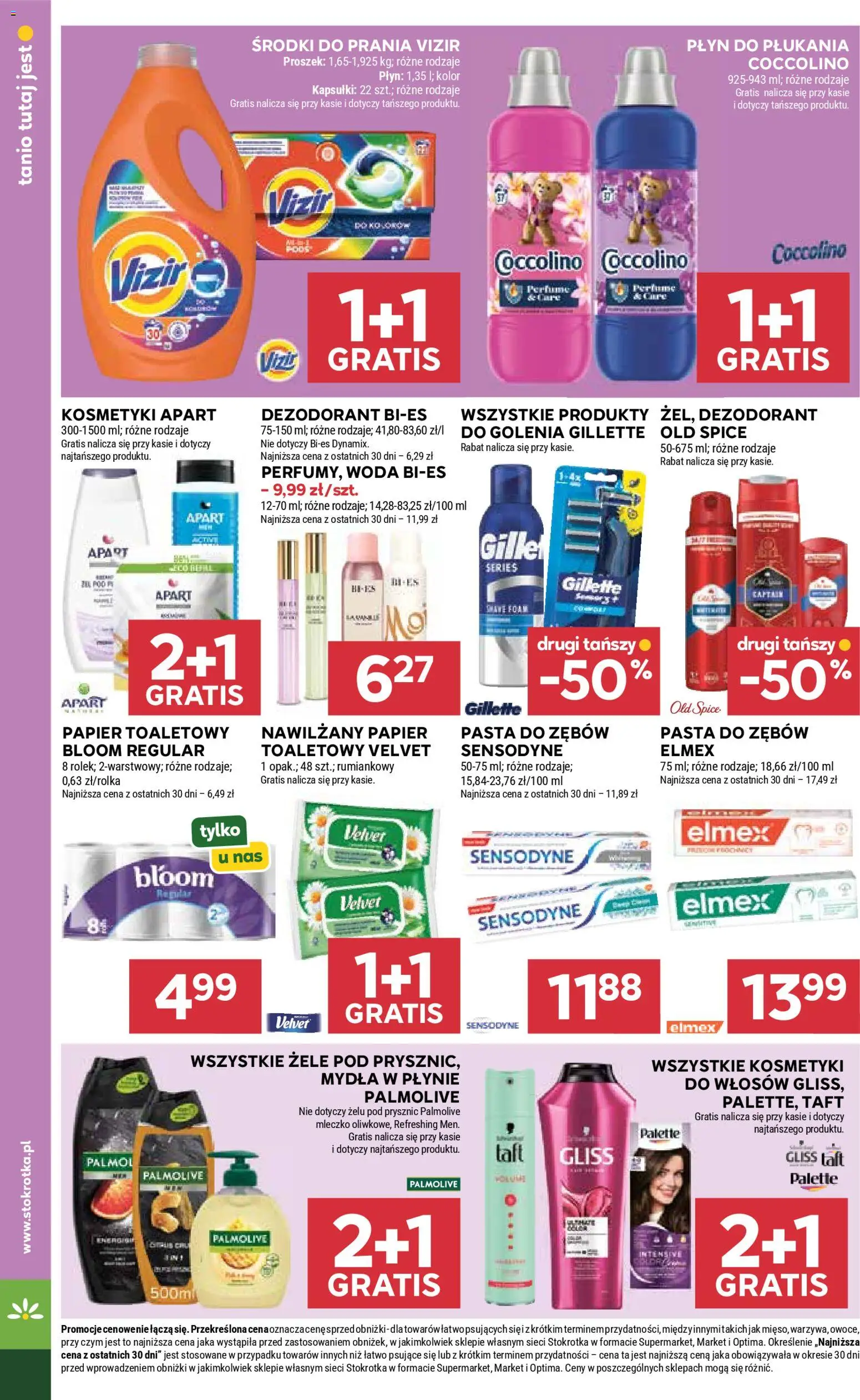 Stokrotka gazetka od 09.04.2026 | Strona: 32 | Produkty: Coccolino, Prysznic, Dezodorant, Pasta do zębów