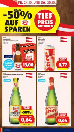 Hofer Flugblatt ab 24.10.2025 gültig | Seite: 8 | Produkte: Zitrone, Bier