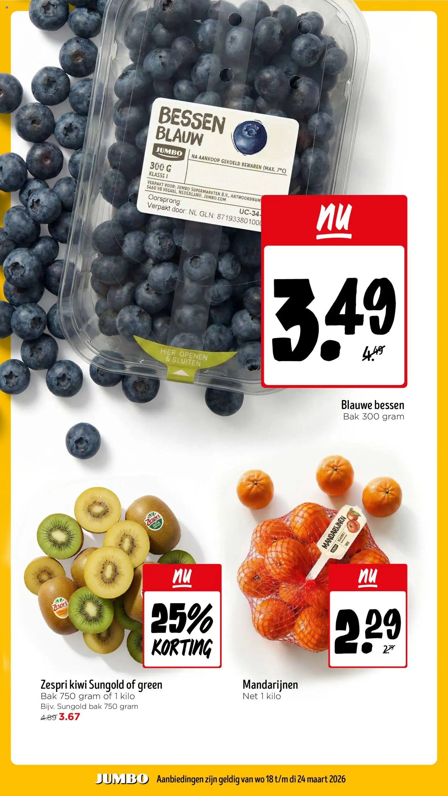 {H1} | Pagina: 3 | Producten: Kiwi, Mandarijnen