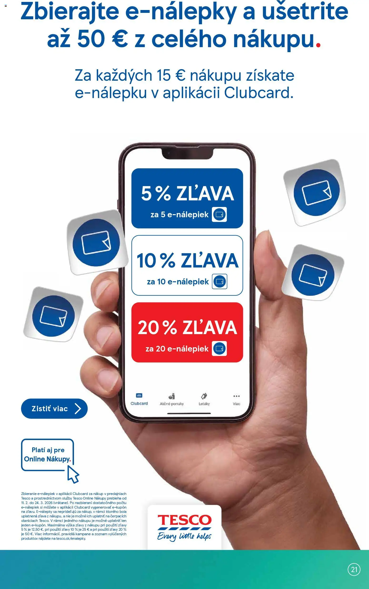 Nové Tesco akcie – leták je platný od 25.02.2026 | Strana: 21