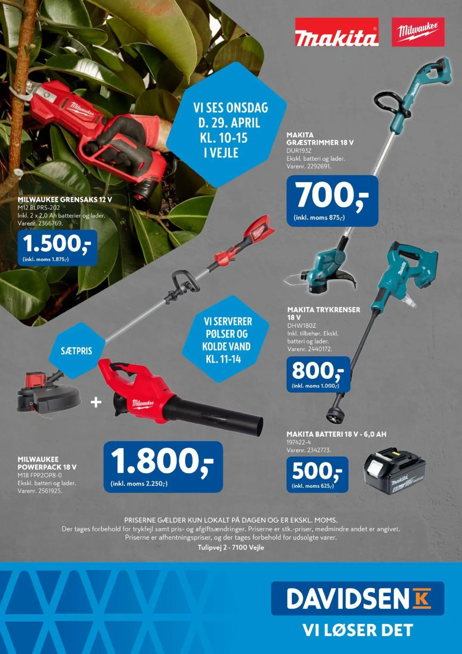 Davidsen tilbudsavis – gyldig fra 29.04.2026 | Side: 16 | Produkter: Pølser, Batterier, Batteri