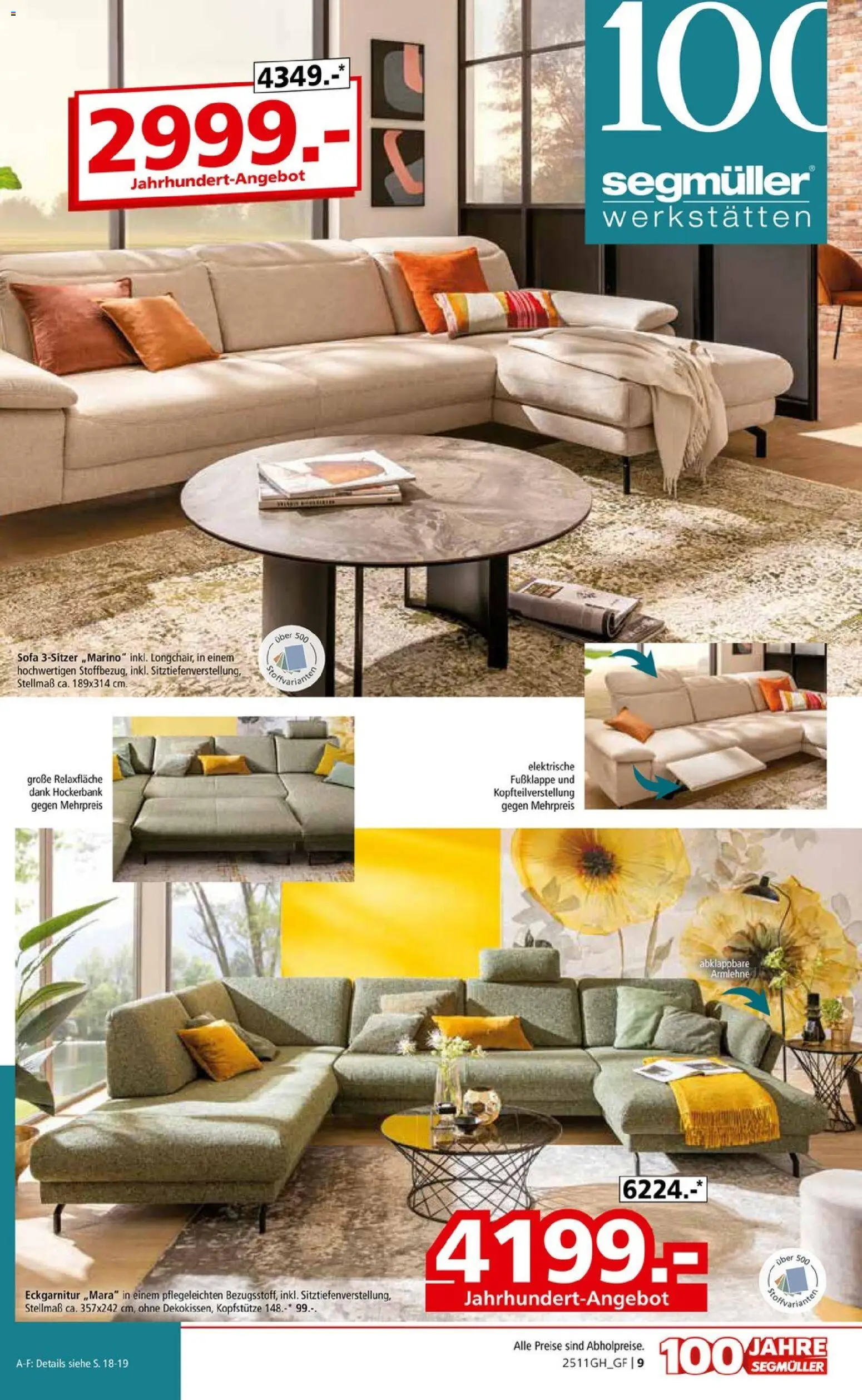 Segmüller Prospekt 	 – gültig ab 01.11.2025 | Seite: 13 | Produkte: Sofa