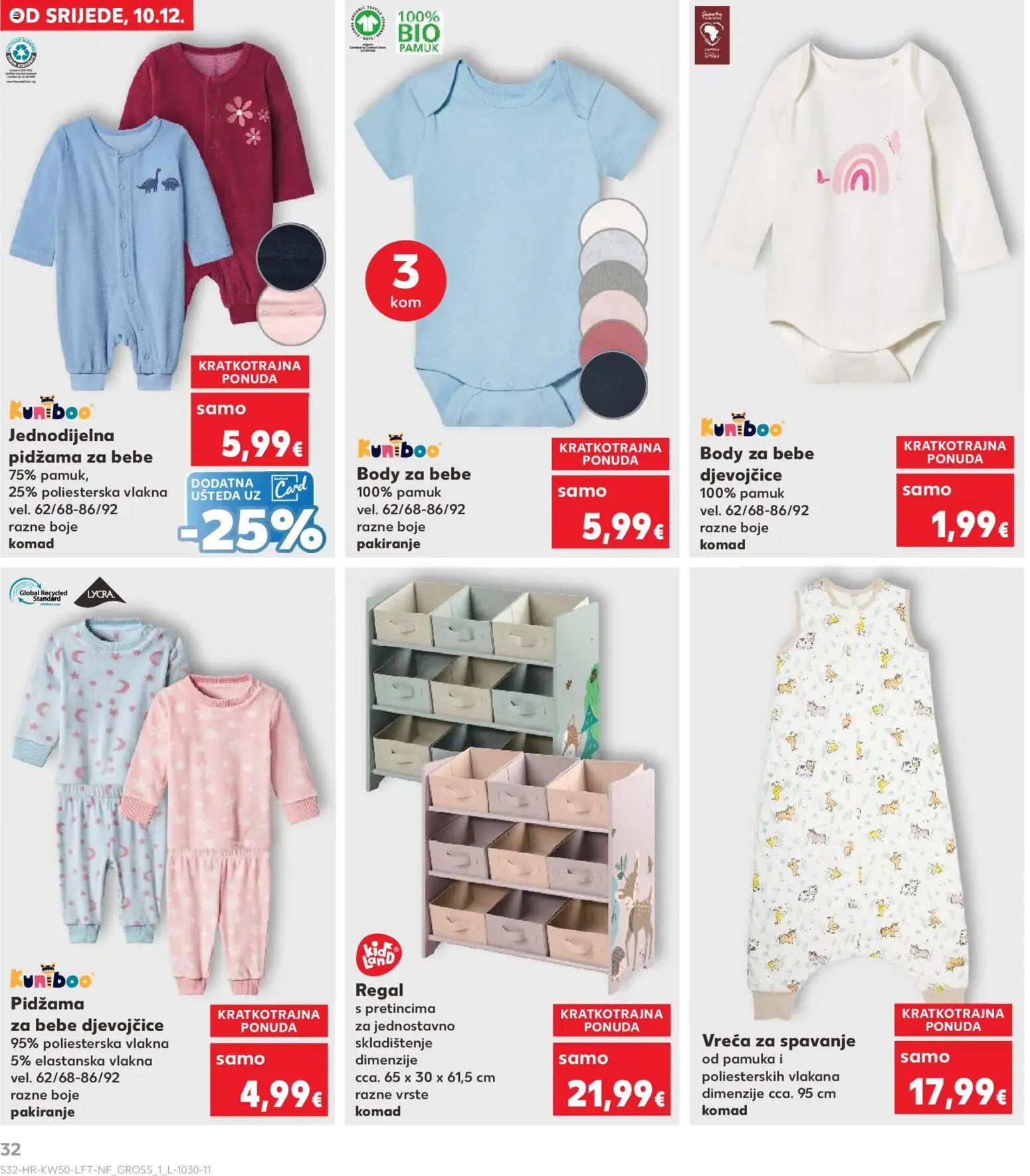 Kaufland katalog | vrijedi od 10.12.2025 | Stranica: 32 | Proizvodi: Pidžama, Regal