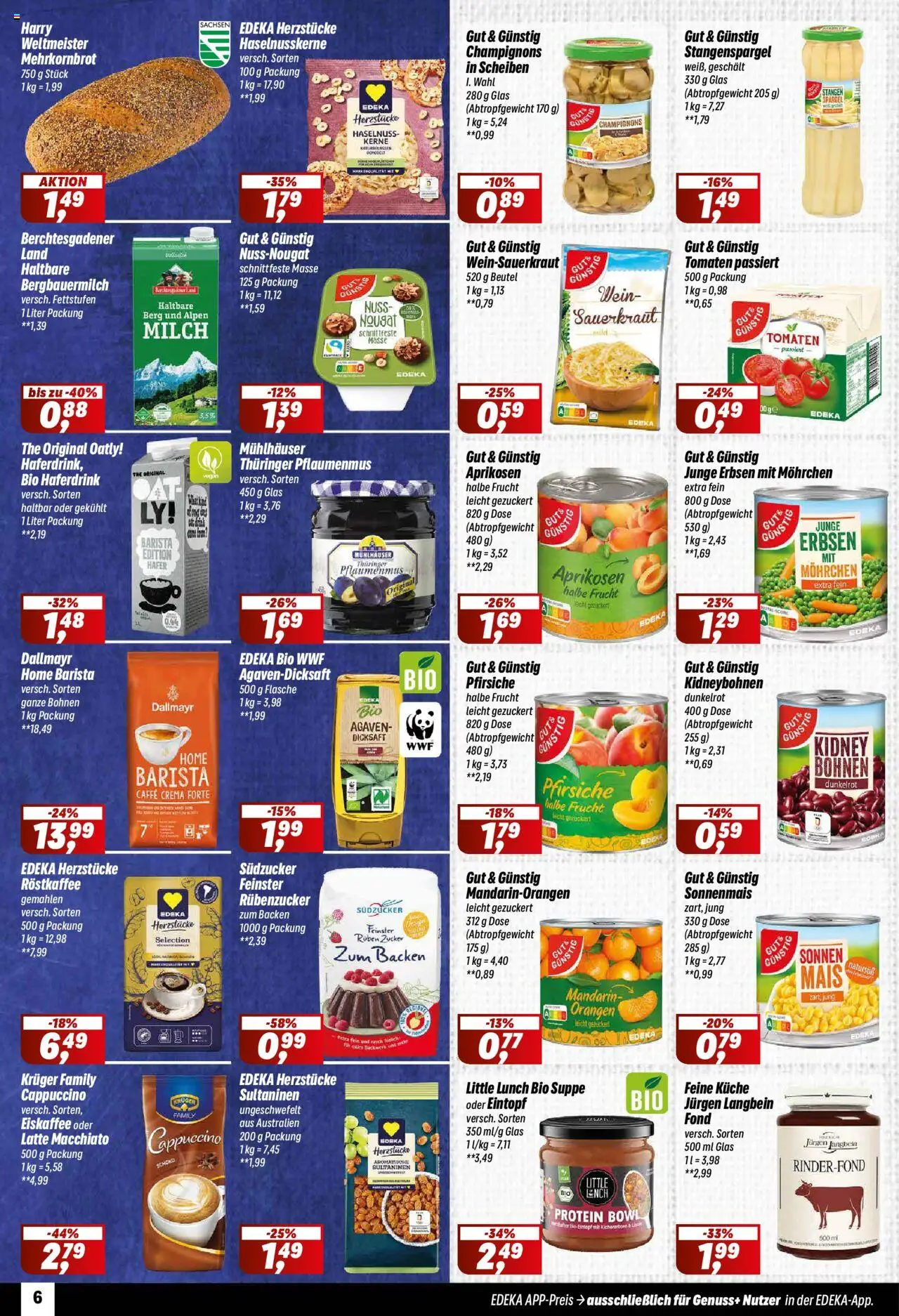 Simmel Prospekt 	 – gültig ab 13.10.2025 | Seite: 6 | Produkte: Milch, Spargel, Haferdrink, Dallmayr