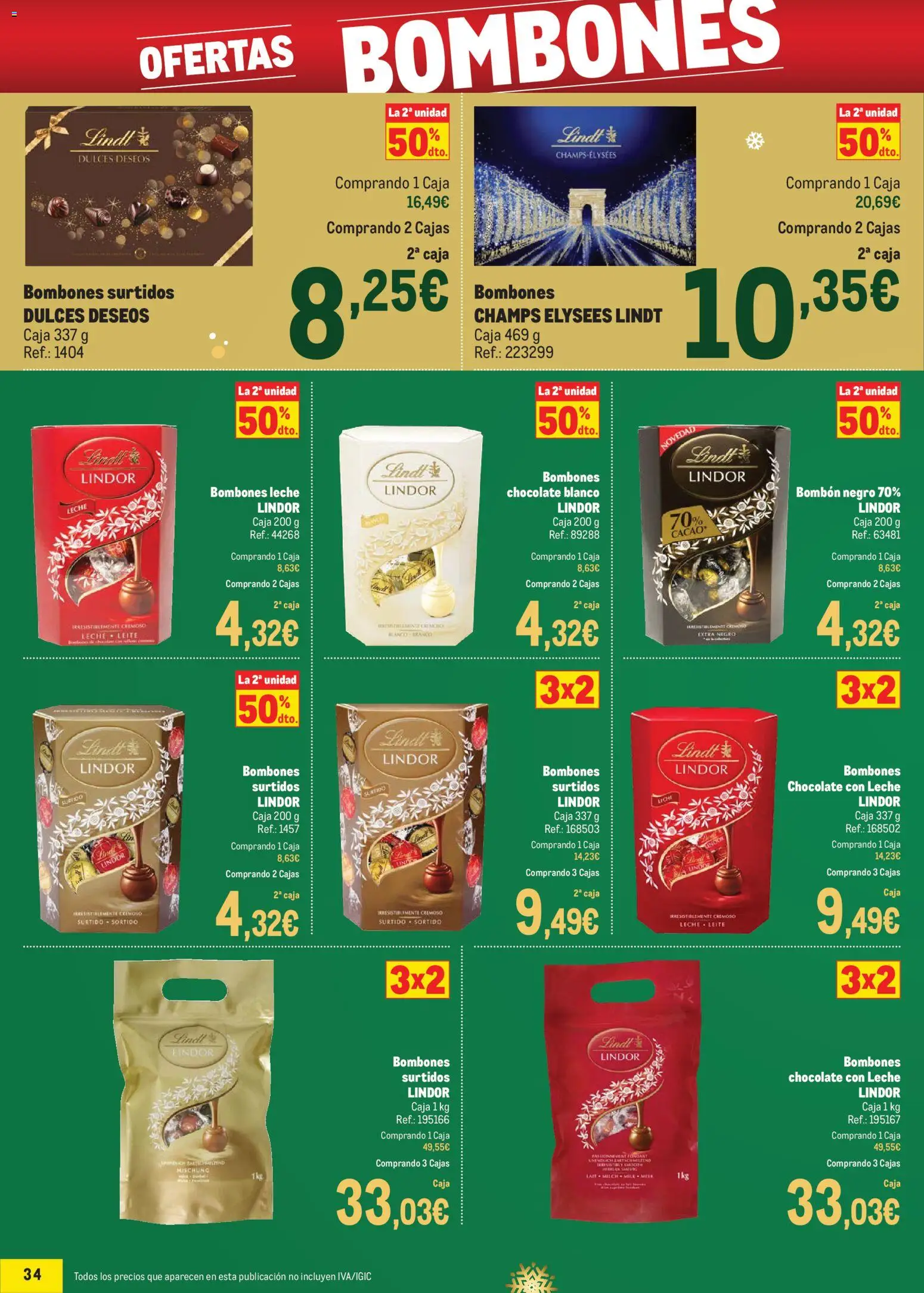 Makro - Precios Especial Sur │ válido desde el 09.12.2025 | Página: 34 | Productos: Leche, Chocolate, Chocolate con leche, Caja
