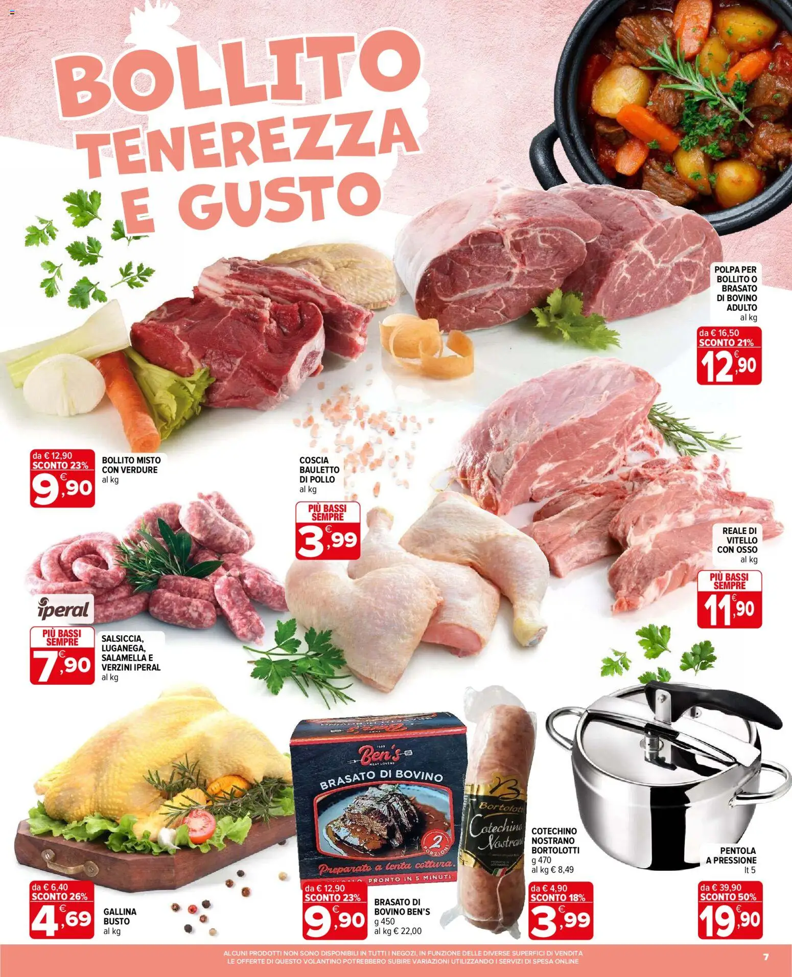 Volantino Iperal del 04.02.2026 | Pagina: 7 | Prodotti: Salamella, Pollo, Verdure, Cotechino