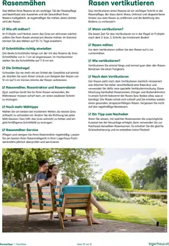 Lagerhaus  Checkliste Rasenpflege ab 01.01.2025 gültig | Seite: 10 | Produkte: Rasenmäher