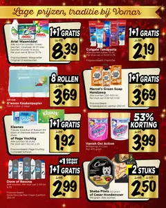 Vomar - Folder - Voorbeeld van een folder van Vomar, geldig van 21.12.2025 | Pagina: 43 | Producten: Douche, Tissues, Handzeep, Gel