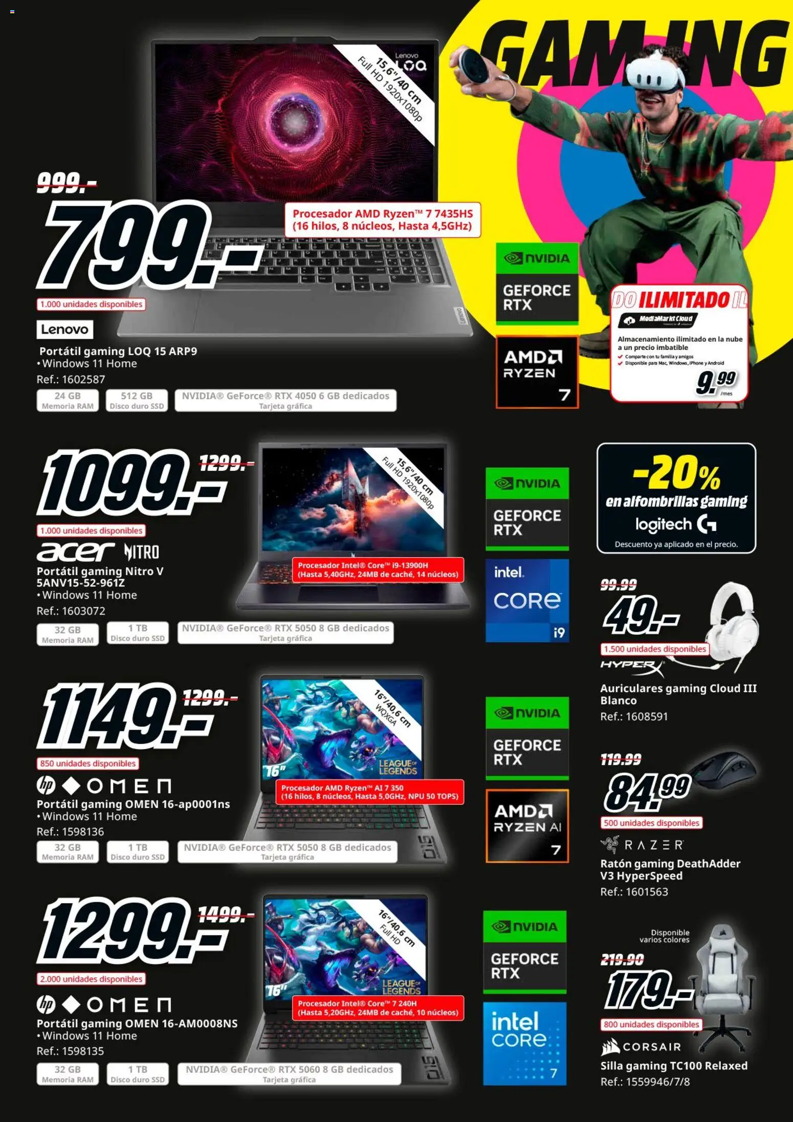 Media Markt Black Friday │ válido desde el 21.11.2025 | Página: 43 | Productos: Ratón gaming, Iphone, Auriculares, Disco