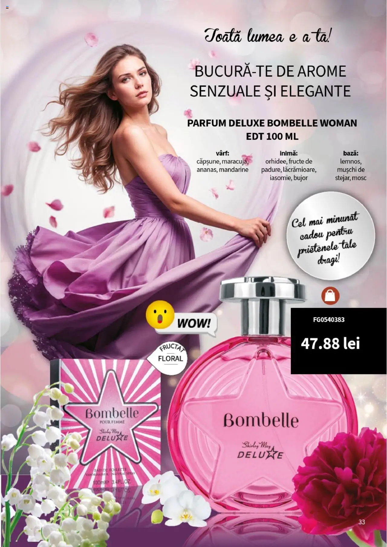 Catalog Lady’s – valabil de la 01.08.2025 | Pagină: 33 | Produse: Parfum, Mandarine, Fructe