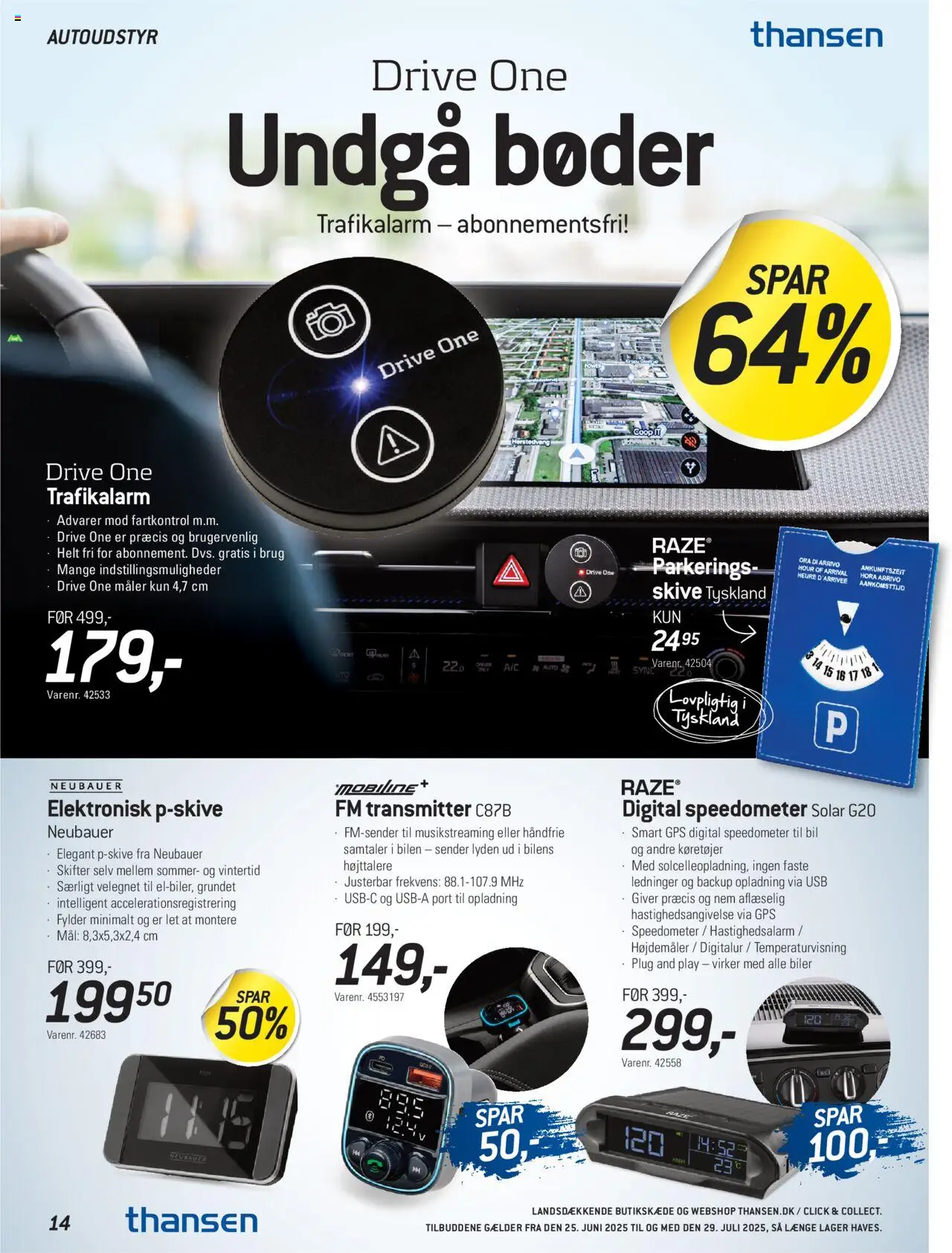 Thansen Tilbudsavis gyldig fra 25.06.2025 | Side: 14 | Produkter: USB, GPS