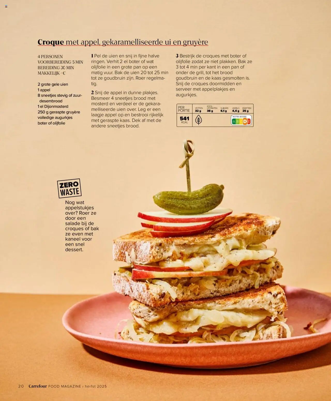 {H1} | Pagina: 20 | Producten: Gruyère, Ui, Boter, Pan