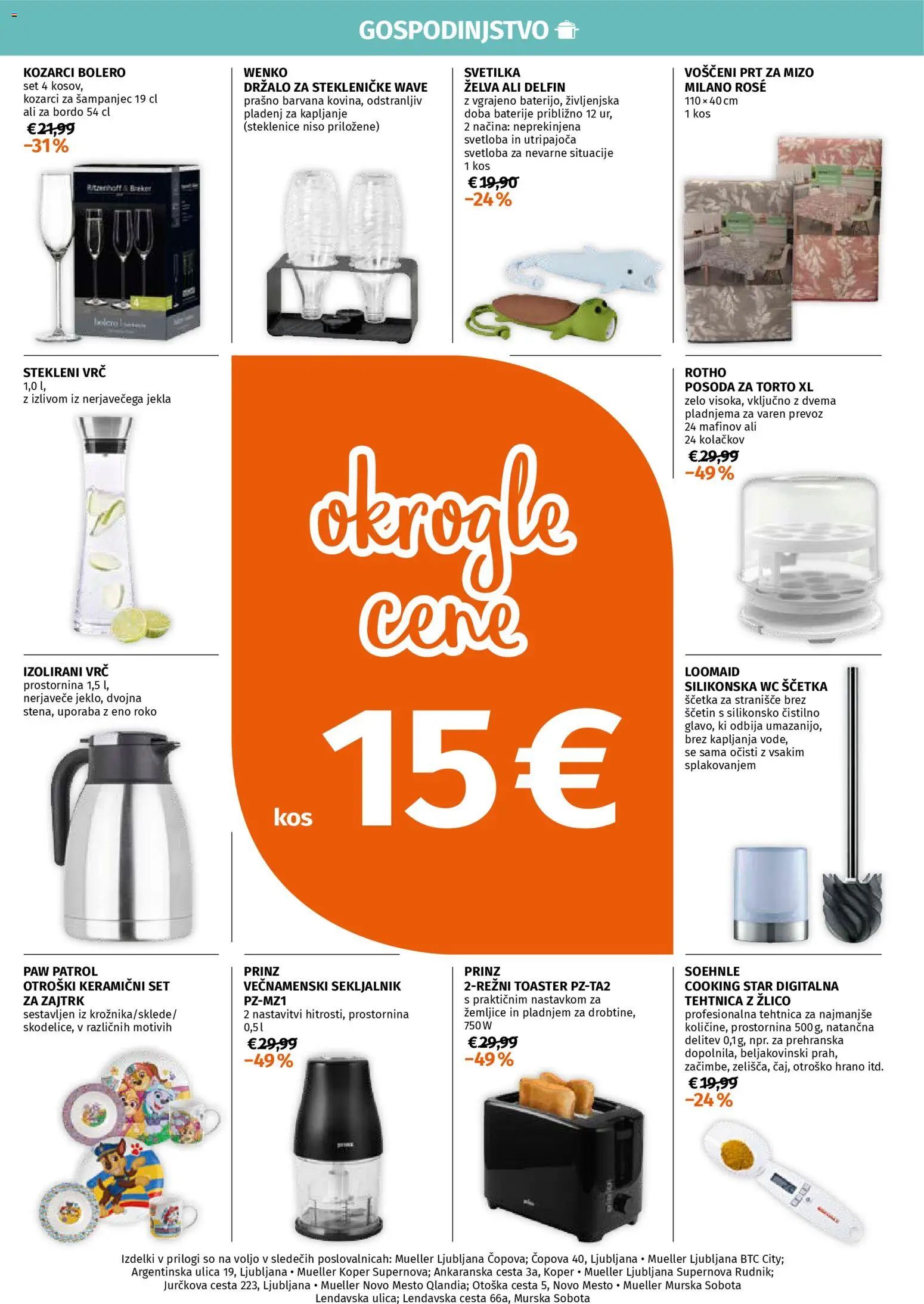 Novi Müller katalog ponudbe – veljaven od 05.01.2026 | Stran: 1 | Izdelki: Stranisce, Kos, Svetilka, Tehtnica