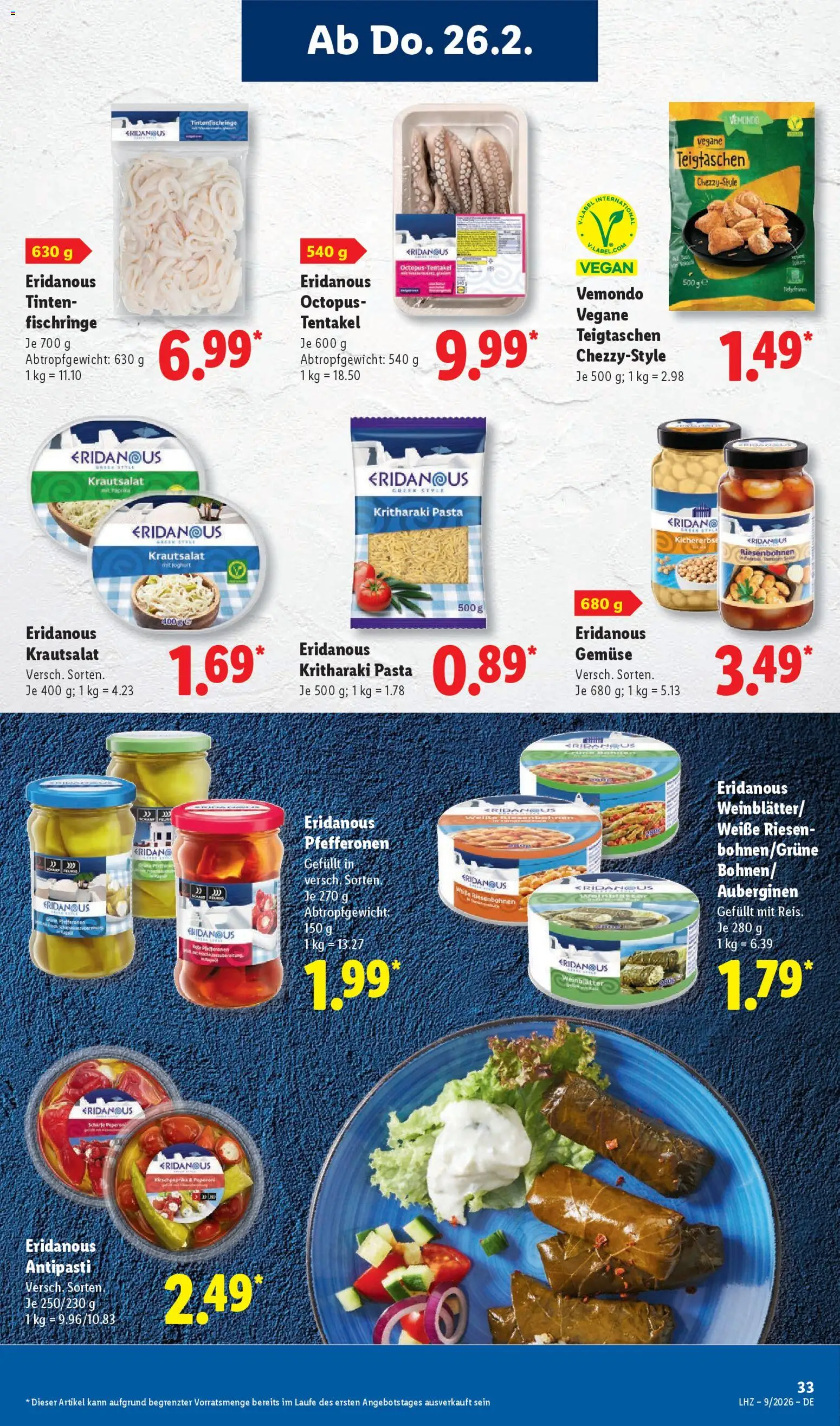 Lidl Prospekt Gundelsheim – gültig ab 23.02.2026 | Seite: 49 | Produkte: Joghurt, Tomaten, Gemüse, Pasta