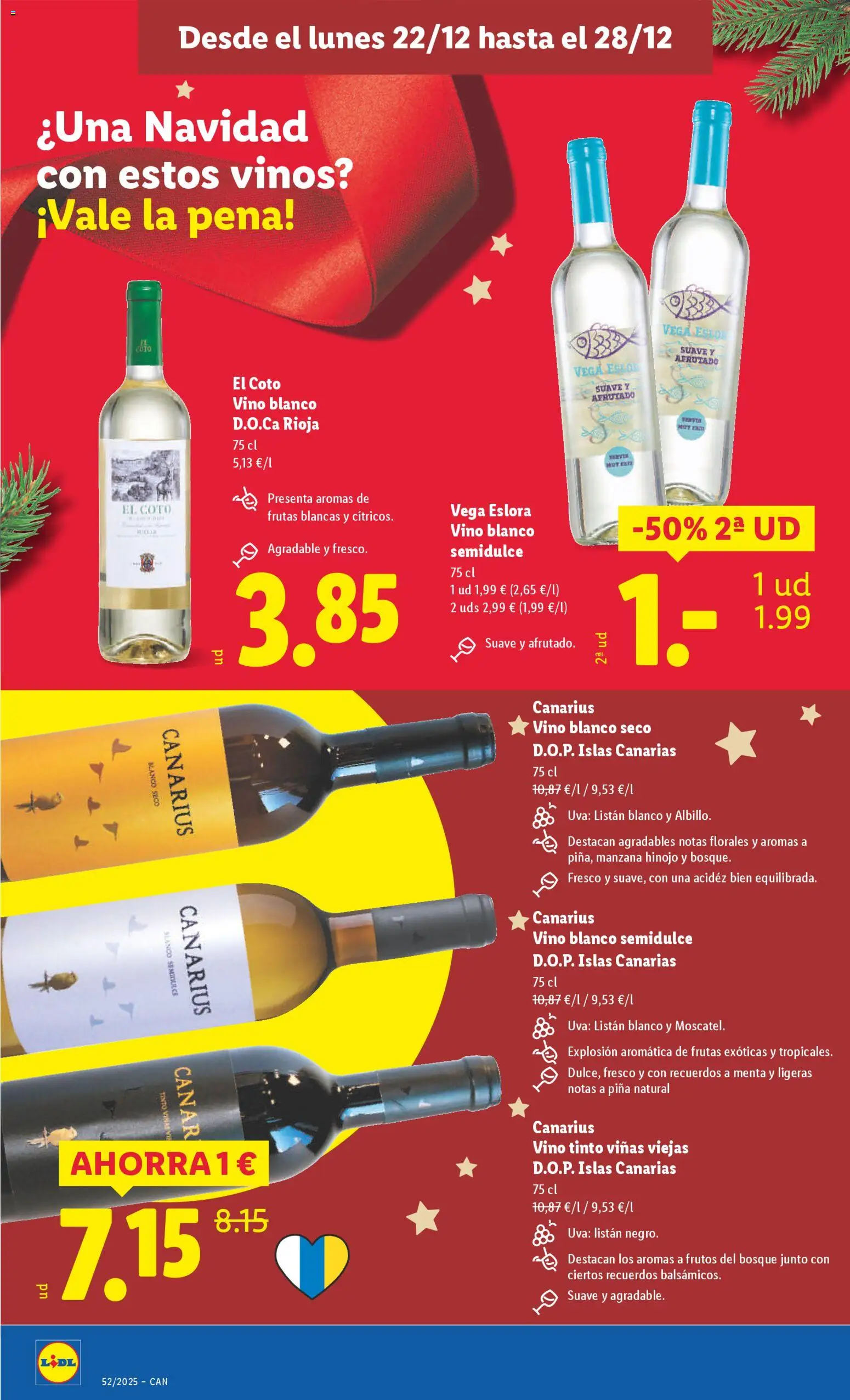 Lidl - Canarias │ válido desde el 22.12.2025 | Página: 24 | Productos: Vino, Piña, Manzana