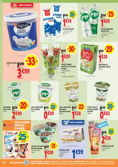 E.leclerc katalog akcije – veljaven od 25.03.2026 | Stran: 18 | Izdelki: Mileram, Jogurt, Smetana, Skuta