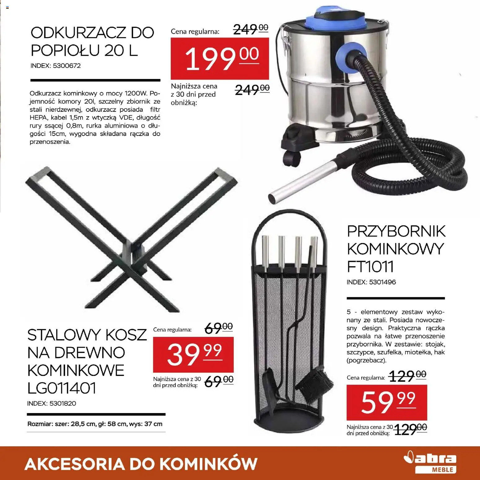 Abra meble Gazetka od 24.10.2025 | Strona: 13 | Produkty: Kabel, Odkurzacz, Kosz