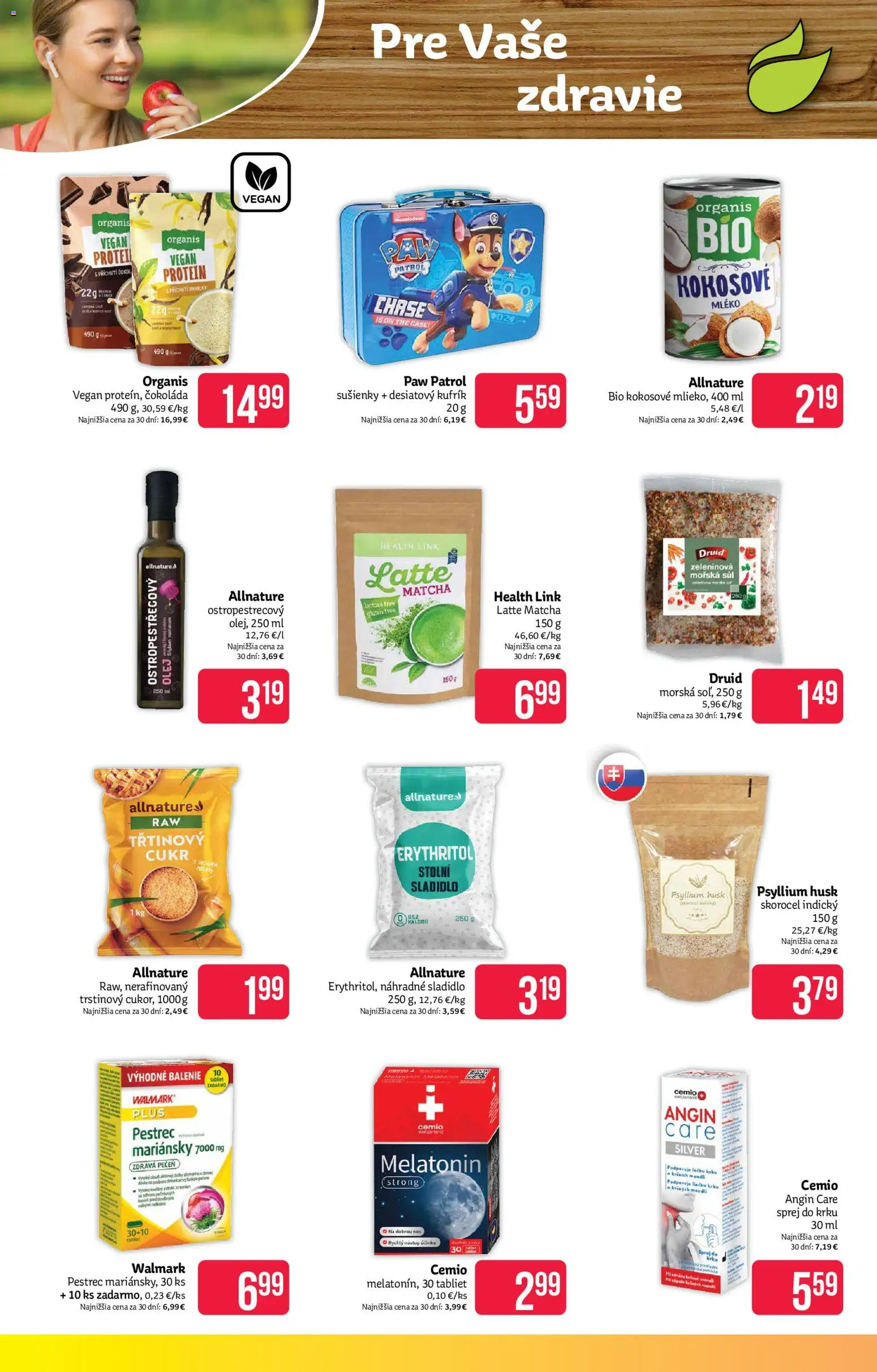 Nové Teta drogerie akcie – leták je platný od 07.01.2026 | Strana: 12 | Produkty: Mlieko, Protein, Čokoláda, Trstinový cukor