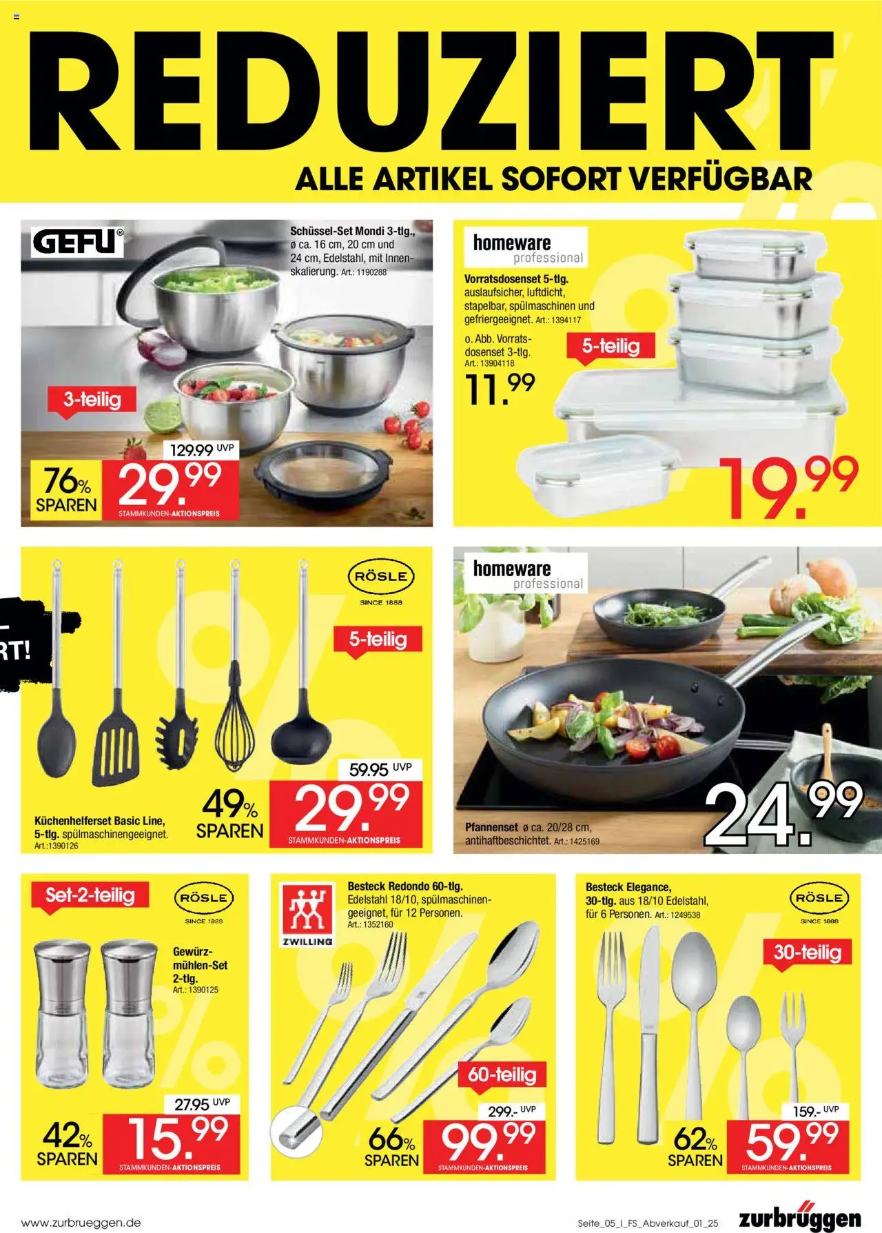 Zurbrüggen  Abverkauf - gültig ab dem 01.08.2025 | Seite: 5