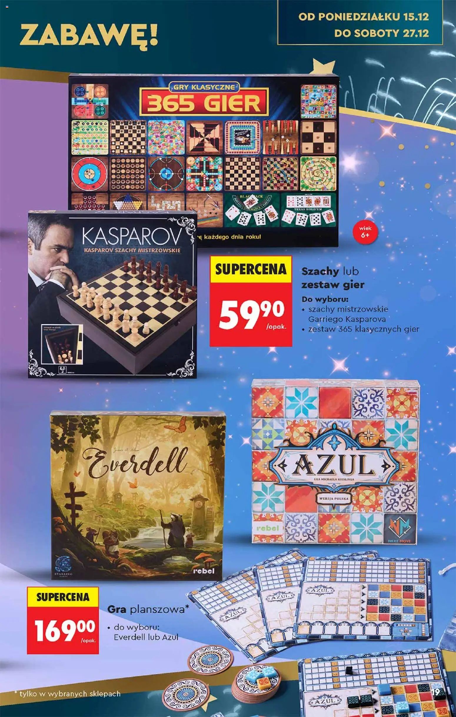Biedronka gazetka - Hity i inspiracje od 13.12.2025 | Strona: 19 | Produkty: Gra, Gry