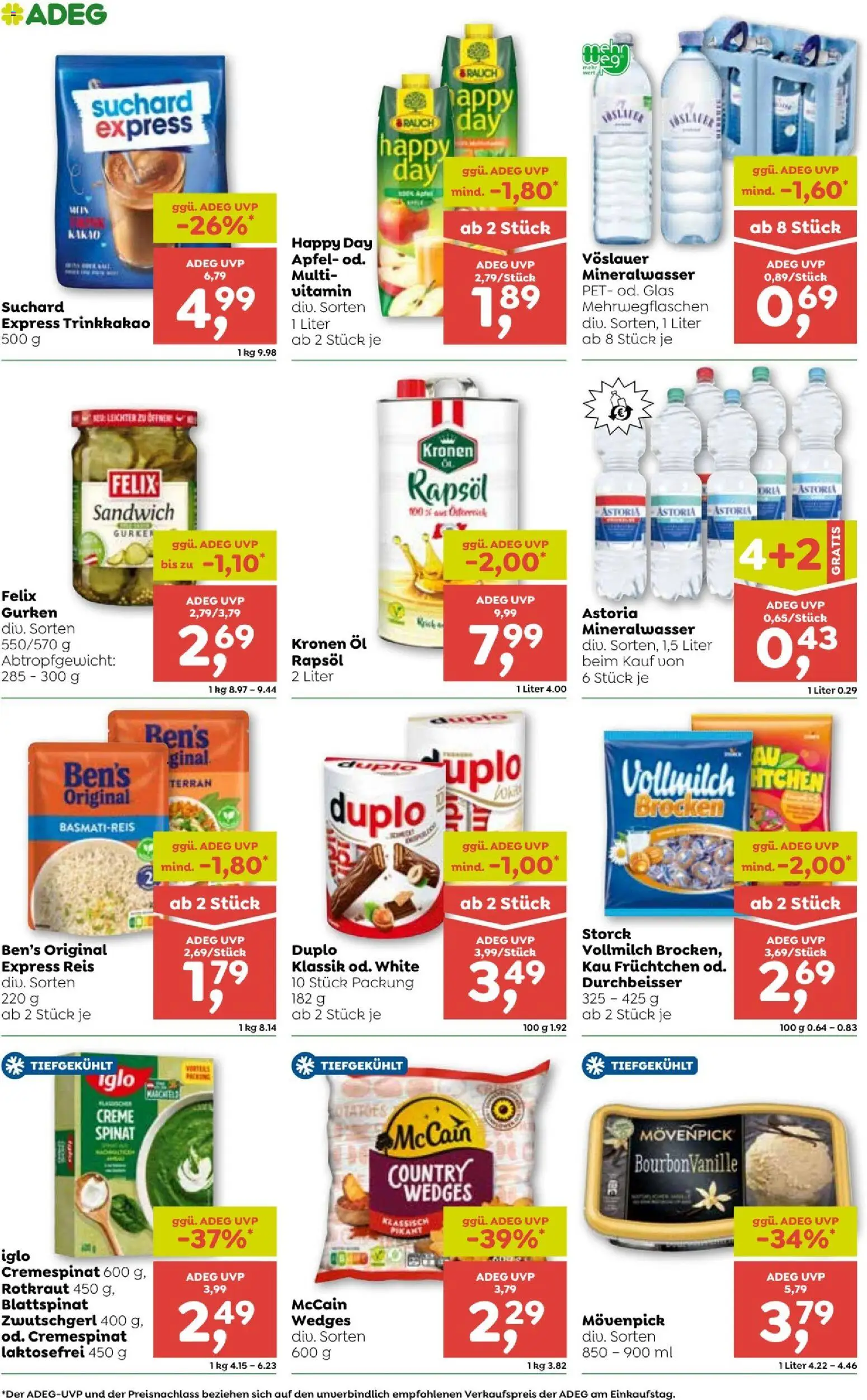 ADEG Vorarlberg gültig ab 15.01.2026 | Seite: 12 | Produkte: Gurken, Creme, Öl, Äpfel