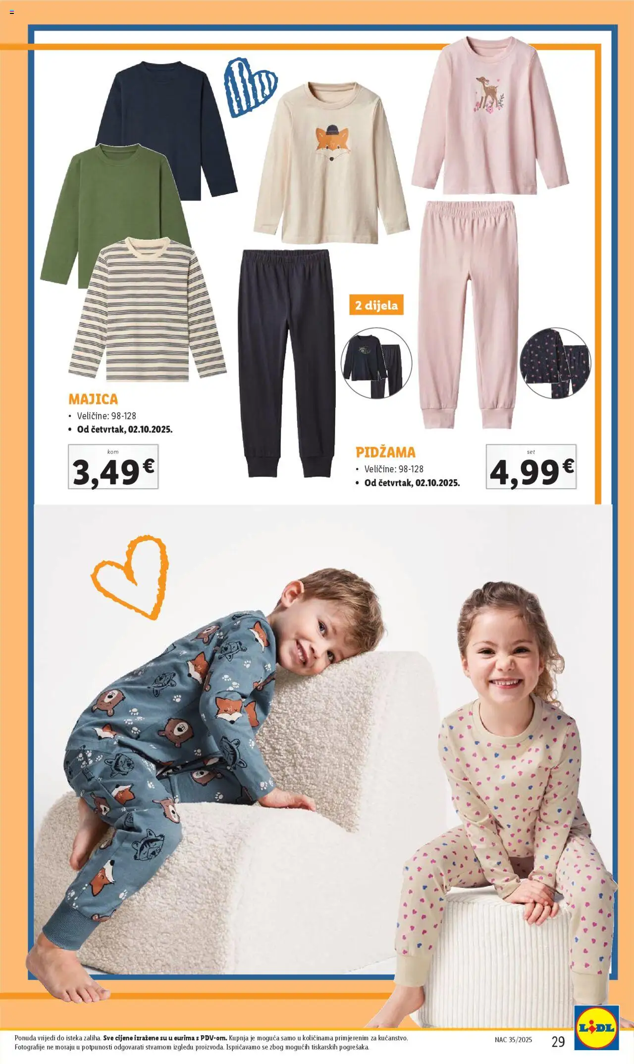 Lidl katalog | vrijedi od 01.08.2025 | Stranica: 29 | Proizvodi: Majica, Pidžama