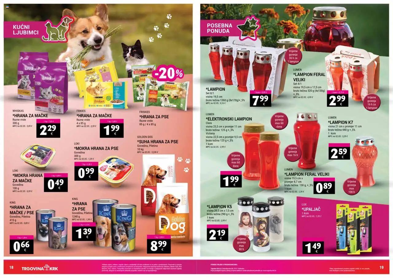 Trgovina Krk katalog | vrijedi od 16.10.2025 | Stranica: 10 | Proizvodi: Whiskas, Piletina, Hrana za pse, Govedina
