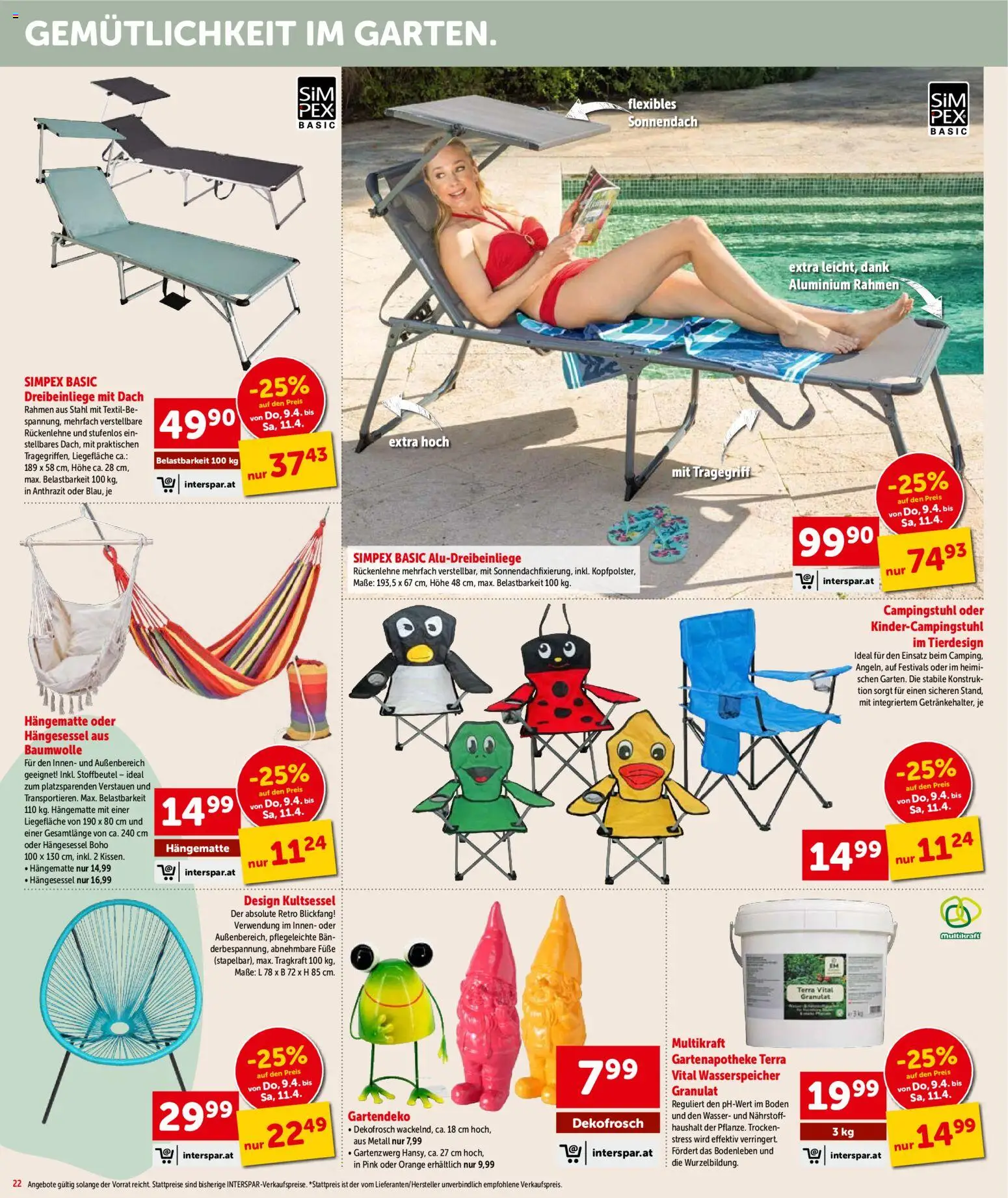 Interspar Flugblatt - Salzburg gültig ab 09.04.2026 | Seite: 22 | Produkte: Wasser