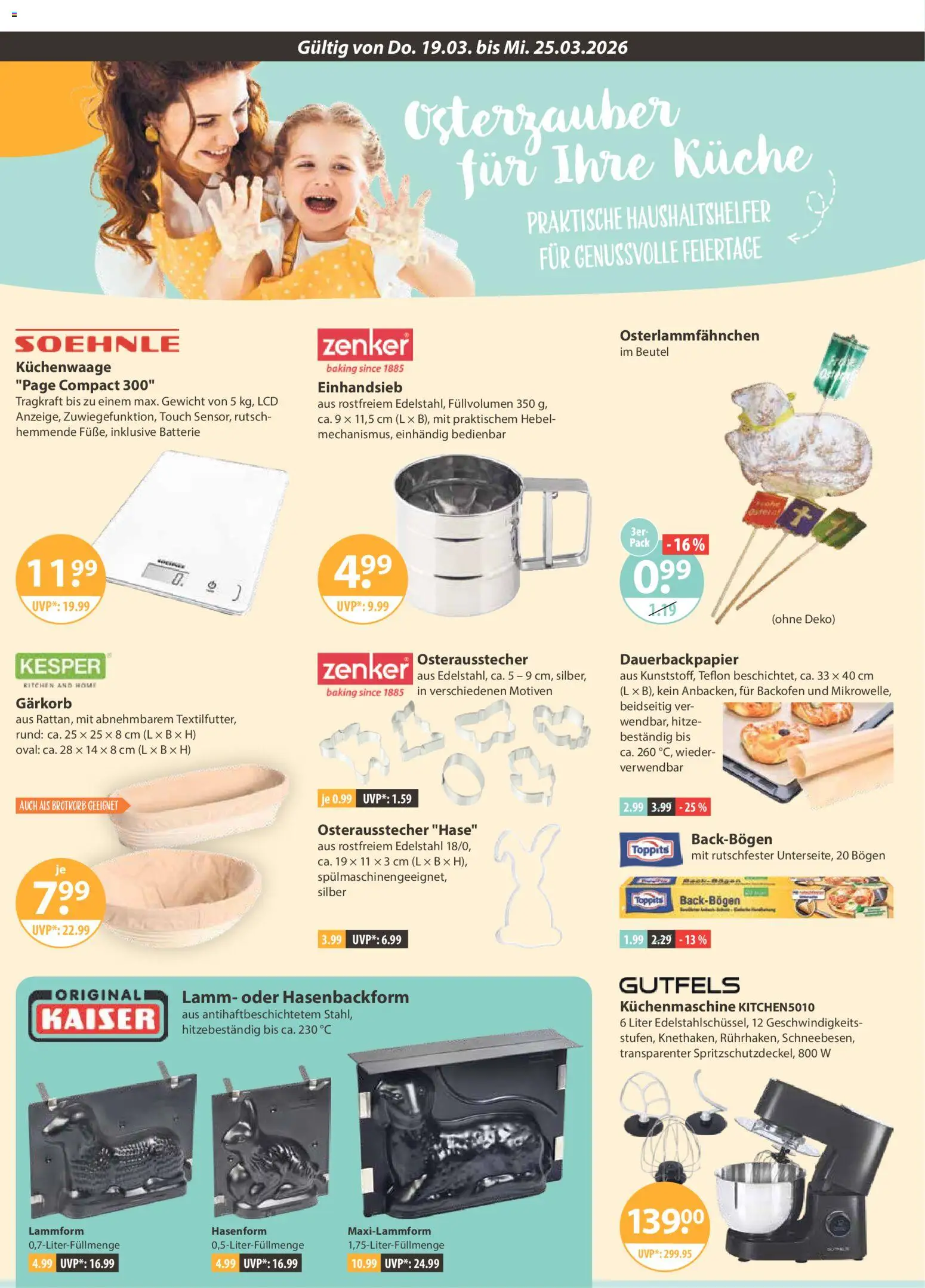 V-Markt - Schwaben/Oberbayern – gültig ab 19.03.2026 | Seite: 14 | Produkte: Gewicht, Batterie, Küche, Backofen