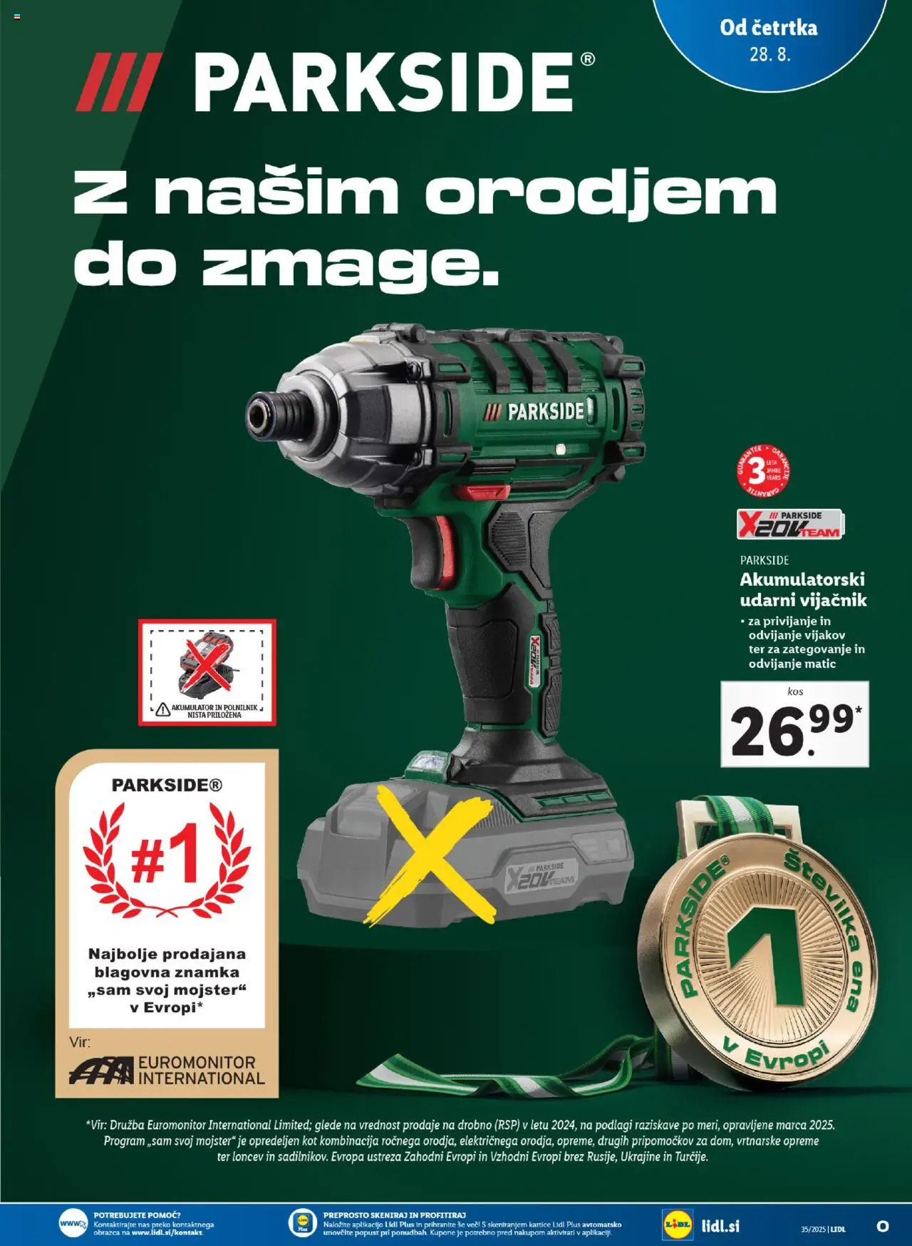 Lidl katalog │ velja od 28.08.2025 | Stran: 39 | Izdelki: Akumulator, Polnilnik