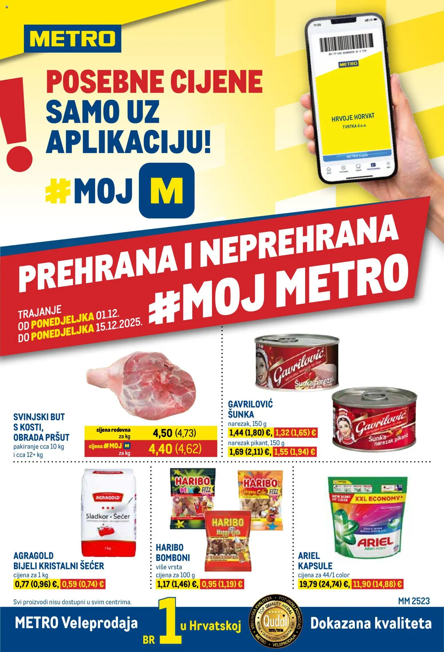 Metro katalog | vrijedi od 01.12.2025 | Stranica: 1 | Proizvodi: Med, Narezak, Šećer, Ariel