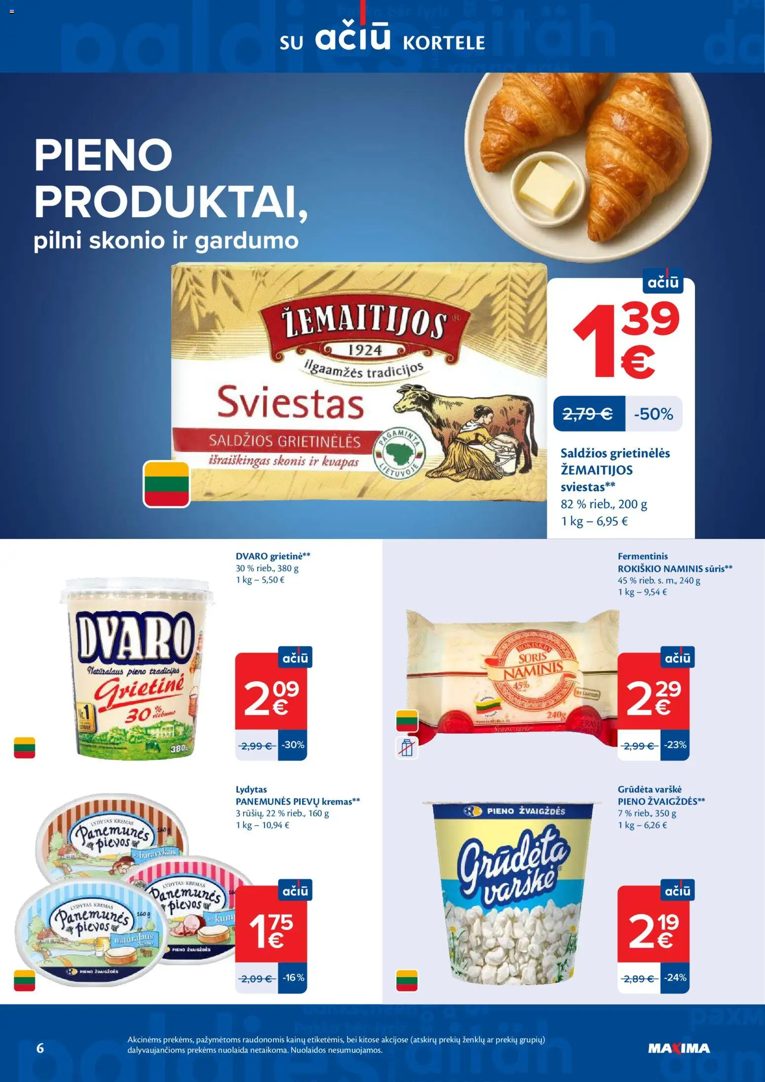 MAXIMA akcijos nuo 10.03.2026 | Puslapis: 6 | Prekių: Kvapas, Kremas, Sūris, Grietinė