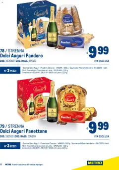 Anteprima del volantino Metro Natale catalogo valido a partire dal 06.11.2025 | Pagina: 77 | Prodotti: Latte, Pandoro, Spumante, Scatola