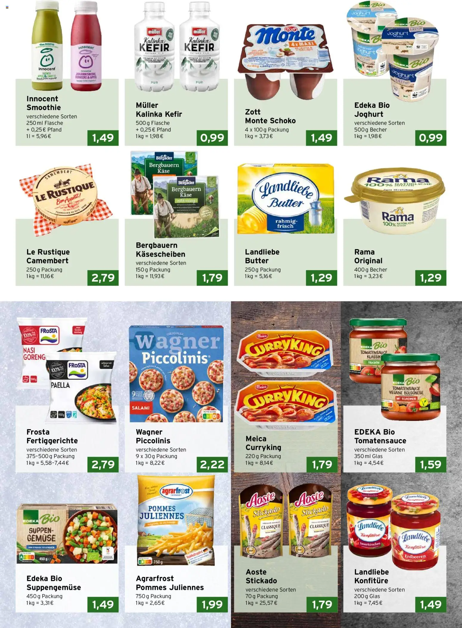 CAP Markt Prospekt – gültig ab 12.01.2026 | Seite: 2 | Produkte: Kefir, Rama, Käse, Frosta