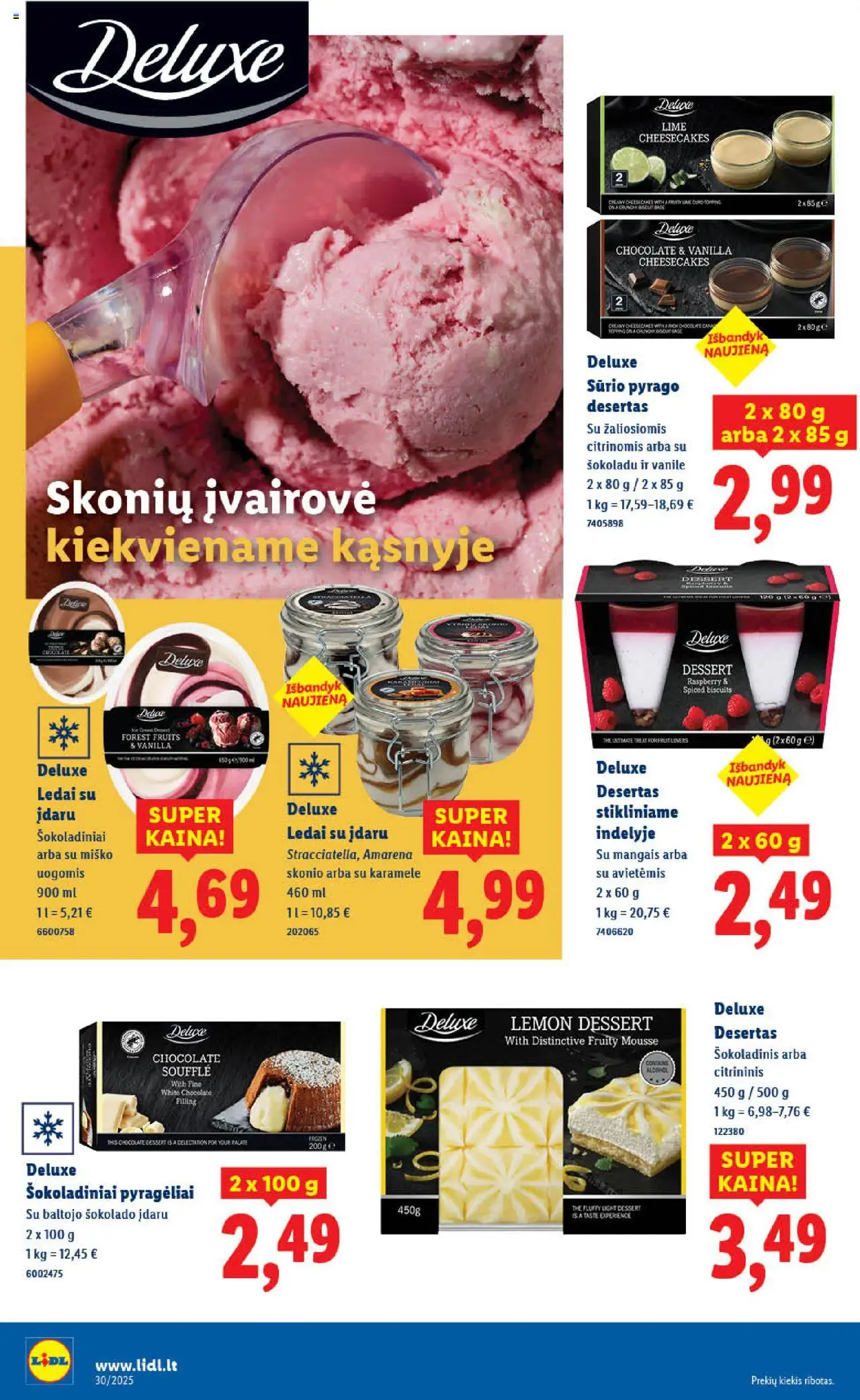 LIDL - Leidinys│galioja nuo 24.07.2025 | Puslapis: 28 | Prekių: Ledai