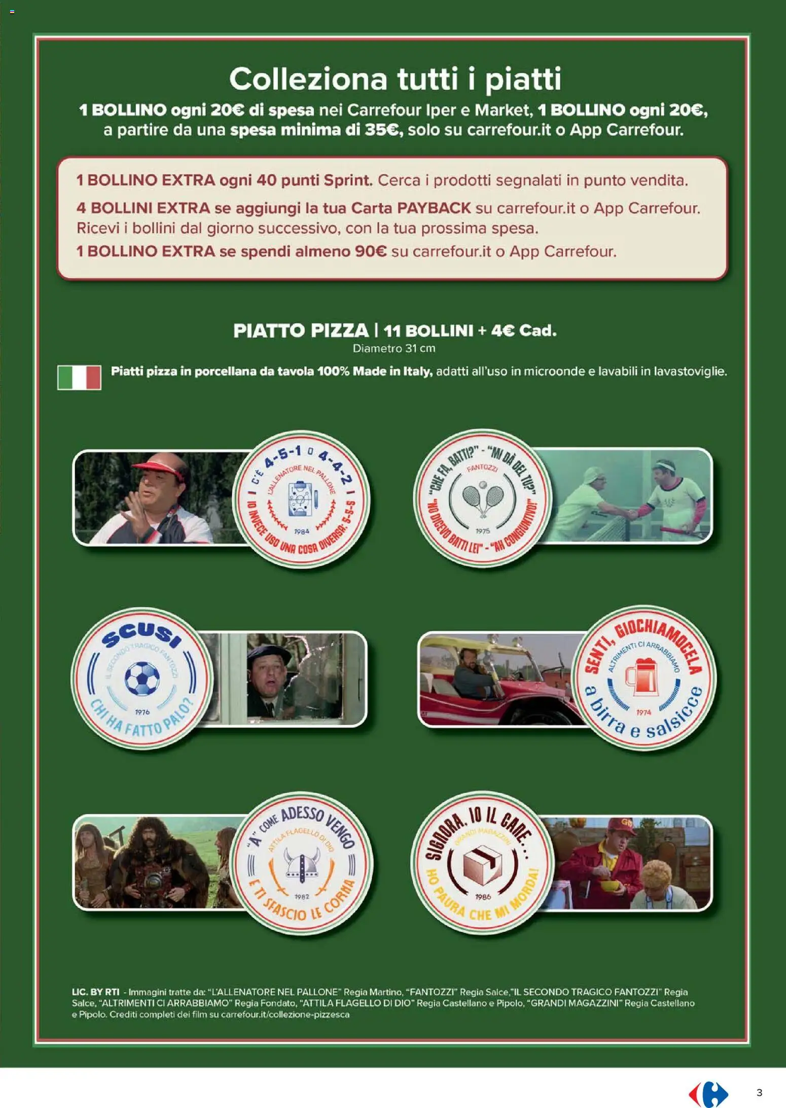 Volantino Carrefour del 15.01.2026 | Pagina: 3 | Prodotti: Microonde, Pizza, Birra, Piatto