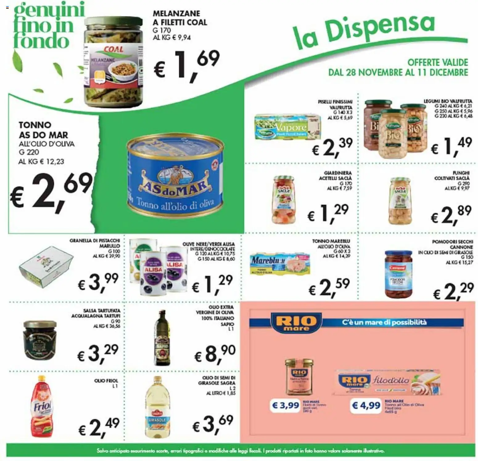 Volantino Coal del 28.11.2025 | Pagina: 23 | Prodotti: Legumi, Salsa, Pomodori, Piselli