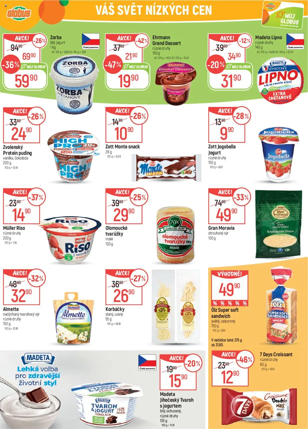 Globus leták od 10.09.2025 | Strana: 15 | Produkty: Jogurt, Čokoláda, Croissant, Bílý jogurt