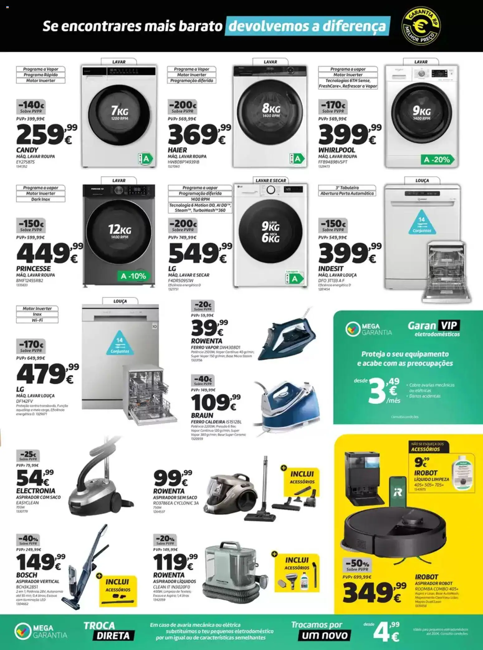 Radio Popular folheto │ válido de 07.04.2026 | Página: 3 | Produtos: Porta, Ferro, Aspirador, Base