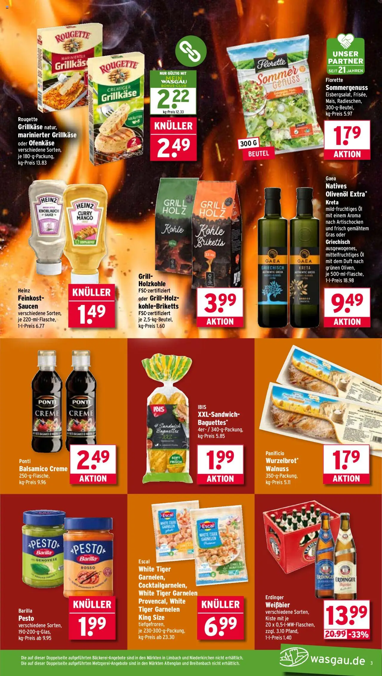 Wasgau Prospekt 	 - gültig ab dem 07.07.2025 | Seite: 3 | Produkte: Erdinger, Balsamico, Olivenol, Mango