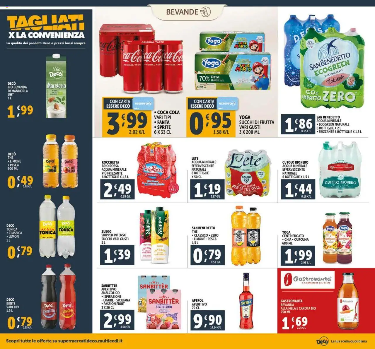 Volantino Decò del 23.09.2025 | Pagina: 16 | Prodotti: Chinotto, Carota, Aperol, Aperitivo